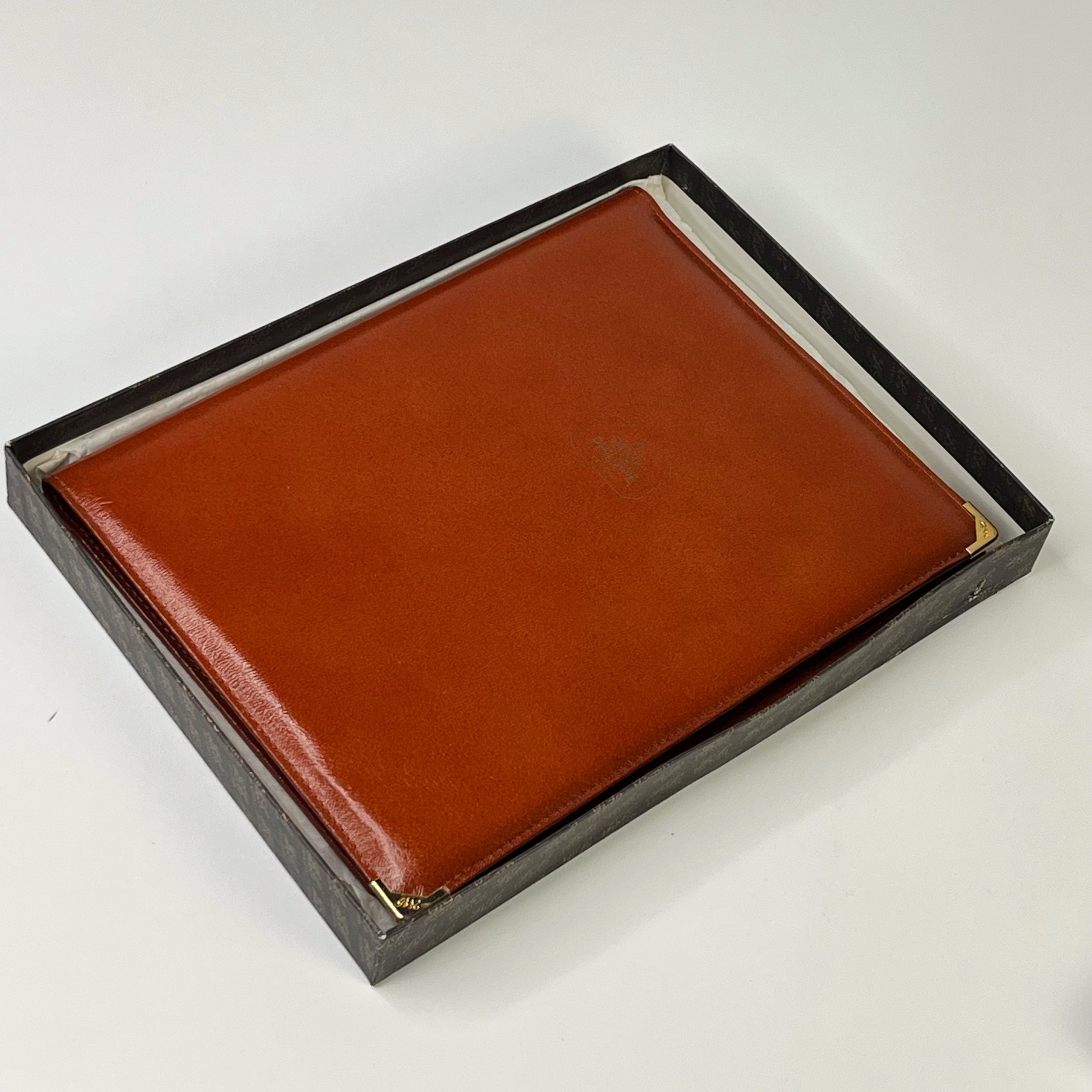 PATEK PHILIPPE レザーケース 2点 クリーナークロス 合計3点 Patek Philippe Orange Saffiano Leather Jewelry Watch Case